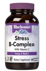 Bluebonnet Stress B-Complex W/ Vitamin C 🍋- 50 Veg Caps NEW/ SEALED