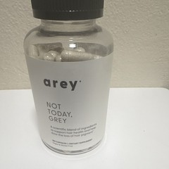 Title (80 karaktè max): Arey Not Today Grey Hair Supplement 180 Capsules New Sea