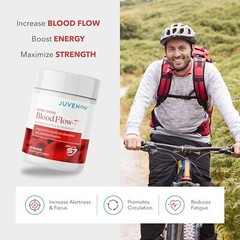 Juvenon BloodFlow-7 New & Improved Blood Circulation 60 Softgelsules New