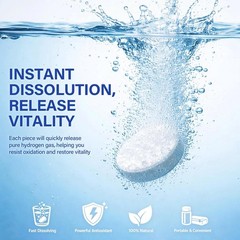 Hydrogen Water Tablets with Magnesium, 100 ct, Energy & Brain, Lemon & Raspberry