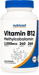 Nutricost Vitamin B12, 2000mcg, 240 Capsules – Non-GMO & Gluten Free