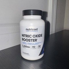 Nutricost Nitric Oxide Booster 2250mg, 90 caps – New Sealed