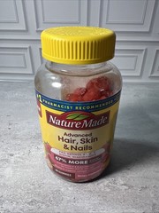 Nature Made Advanced Hair Skin and Nails Gummies, 80 Count (Pack of 1)