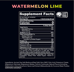 Redmond Re-Lyte Hydration Electrolyte Powder Mix, Watermelon Lime