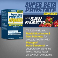 Super Beta Prostate Advanced with Saw Palmetto 120 Capsules_Free Shipping