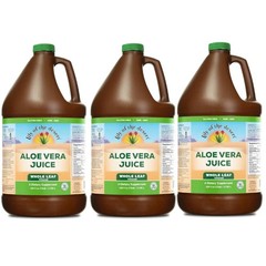 Lily of Desert Aloe Vera Juice Whole Leaf (Filtered) 128 fl.oz Each (Pack of 3)