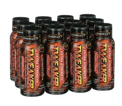 Tweaker Energy Shot, Mango Peach, Extra Strength, 2 fl oz, 12 Count.