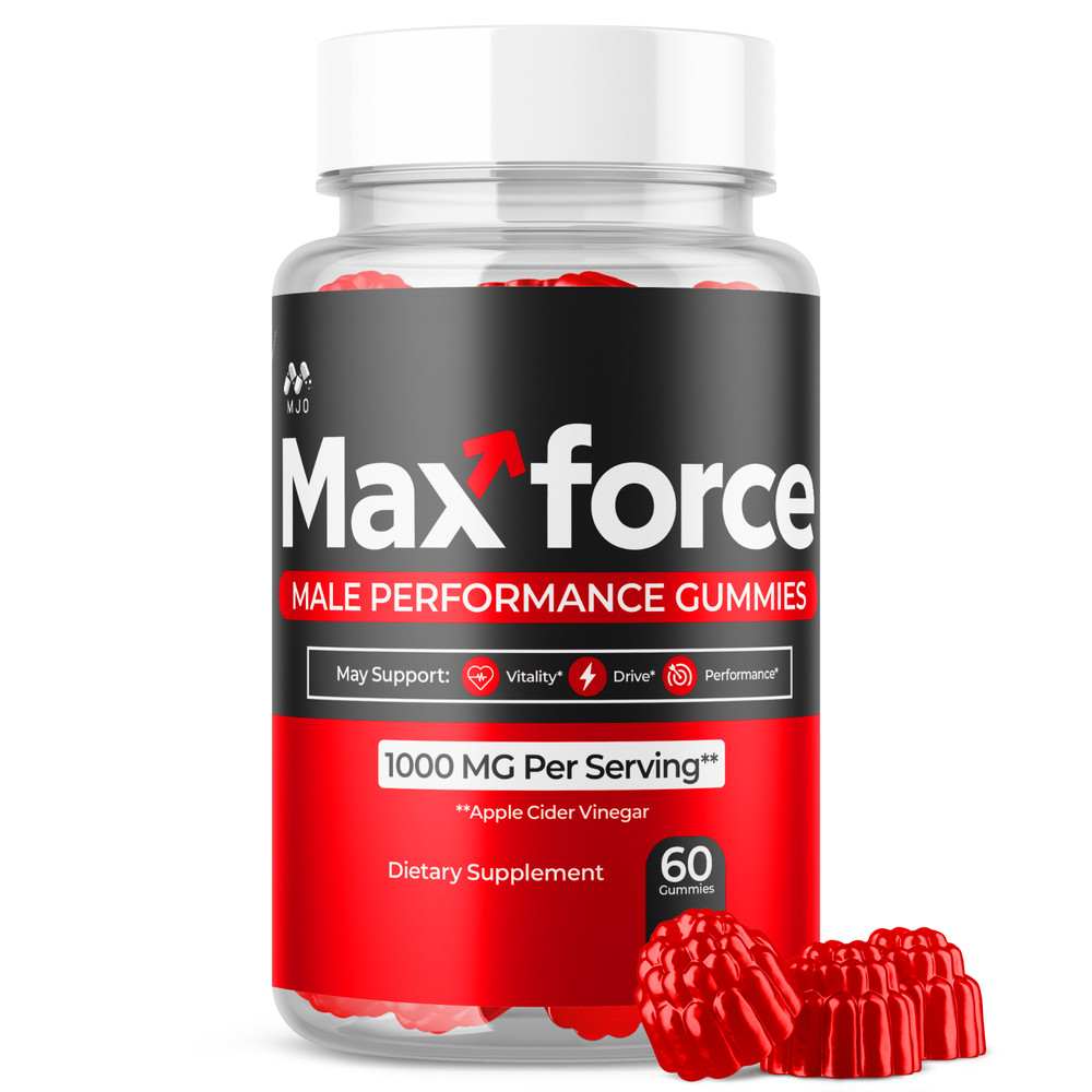 (1 Pack) Max Force Male Gummys Advanced Male Health Support MaxForce 60 Gummies