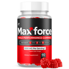 (1 Pack) Max Force Male Gummys Advanced Male Health Support MaxForce 60 Gummies