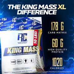 Ronnie Coleman Signature Series King Mass XL Mass Gainer Protein Powder – Van…