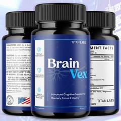 (2 Pack) BrainVex Nootropic All Natural Brain Supplement Brain Vex 120 Capsules