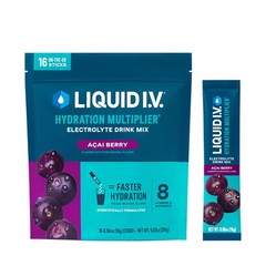 Liquid I.V.® Hydration Multiplier – Acai Berry | 9.03 Ounce (Pack of 1)