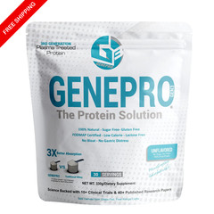GENEPRO GEN. 3 Unflavored Protein Powder – (3rd Generation, 30 Servings)