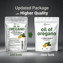 MicroIngredients Oil of Oregano with Black Seed Oil for Immune Support