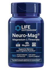 Life Extension Neuro-Mag Magtein Magnesium L-Threonate 150 Vegetarian Capsules