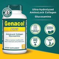 Genacol Plus Collagen Glucosamine Joint Support Supplement 180 Capsules