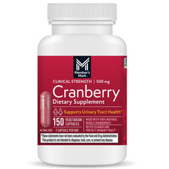 Member’s Mark Clinical Strength Cranberry Capsules 500 mg 150 Count 04/2028EXP
