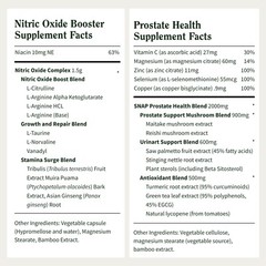 Nitric Oxide Booster – L-Arginine, L-Citrulline 1500mg + Prostate Health Bundle