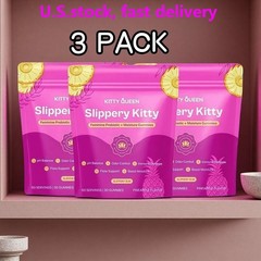 3 PACK Kitty Queen Slippery Kitty – Feminine Probiotic + Moisture Gummies