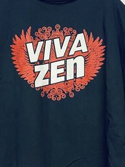Vivazen Viva Zen New With Tags Black Polo Shirt Double Sided Graphics Size XL