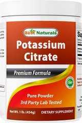 Best Naturals Potassium Citrate Pure Powder 1 Pound 16 Ounce (Pack of 1)