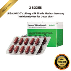 2 BOX LEGALON 30’s 140mg Milk Thistle Madaus Germany Traditionally Use for Liver