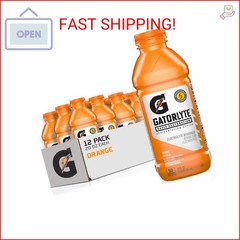 Gatorlyte Rapid Rehydration Electrolyte Beverage, Orange, 20oz Bottles (12 Pack)