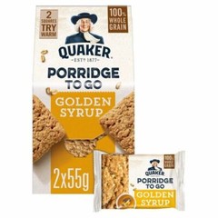 Quaker Golden Syrup Porridge To Go Squares – 2 x 55g