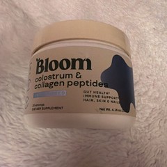 Bloom Colostrum & Collagen Peptides Unflavored 4.16 Oz EXP 01/2027