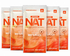 Pruvit White Peach Fusion Keto OS NAT Ketones Pack of 5 Expires 5/27