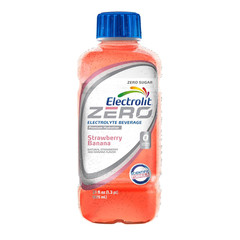 Electrolit Zero, Electrolyte Beverage, Strawberry-Banana, 21 Fl Oz Bottle (Pack