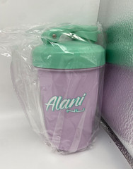 Alani NU Sport Shaker Bottle Cup Flip Lock 12 Oz Purple Green