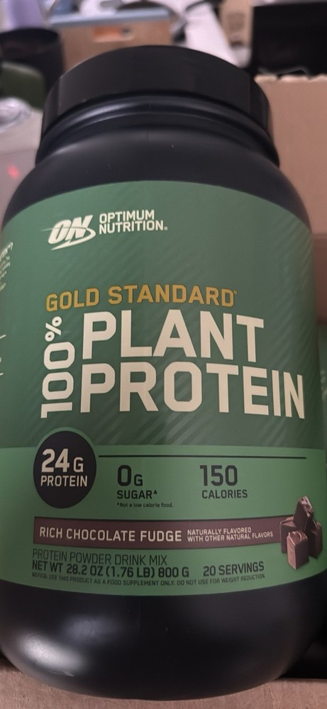 Gold Standard® 100% Plant Protein, Rich Chocolate Fudge, 1.76 lb (800 g)