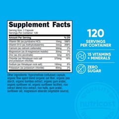 Nutricost Electrolyte Complex Advanced Hydration 120 Count (Pack of 1), Red