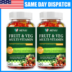 Organic Fruits and Veggies Supplement – 120 Gummies Daily Fruits and Vegetable