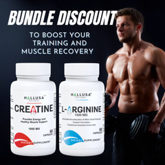 CREATINE & L-ARGININE 120 Capsules – Support Performance and strength in trainin