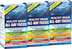 Applied Nutrition Healthy Brain All-Day Focus 50 Tabs Each (Pack of 3)