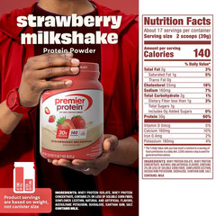 Premier Protein 100% Whey | Strawberry Milkshake | 30g Protein