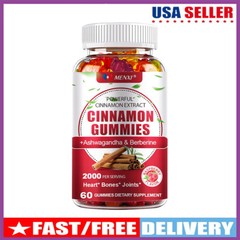 2000mg Cinnamon & Berberine Gummies – Insulin Sensitivity & Carb Blocker 60pcs