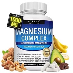 1~2pack Magnesium 8 in 1 Complex 1000mg & Blood Sugar mix Supplement Combo