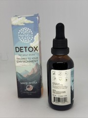 HerbEra Detox Herbal Extract Drops 2 fl oz w/ Milk Thistle, Dandelion Blend
