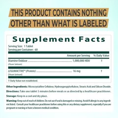 NATURDAO® DAO enzyme 1,000,000 HDU per tablet – 60 Count (Pack of 1), Red