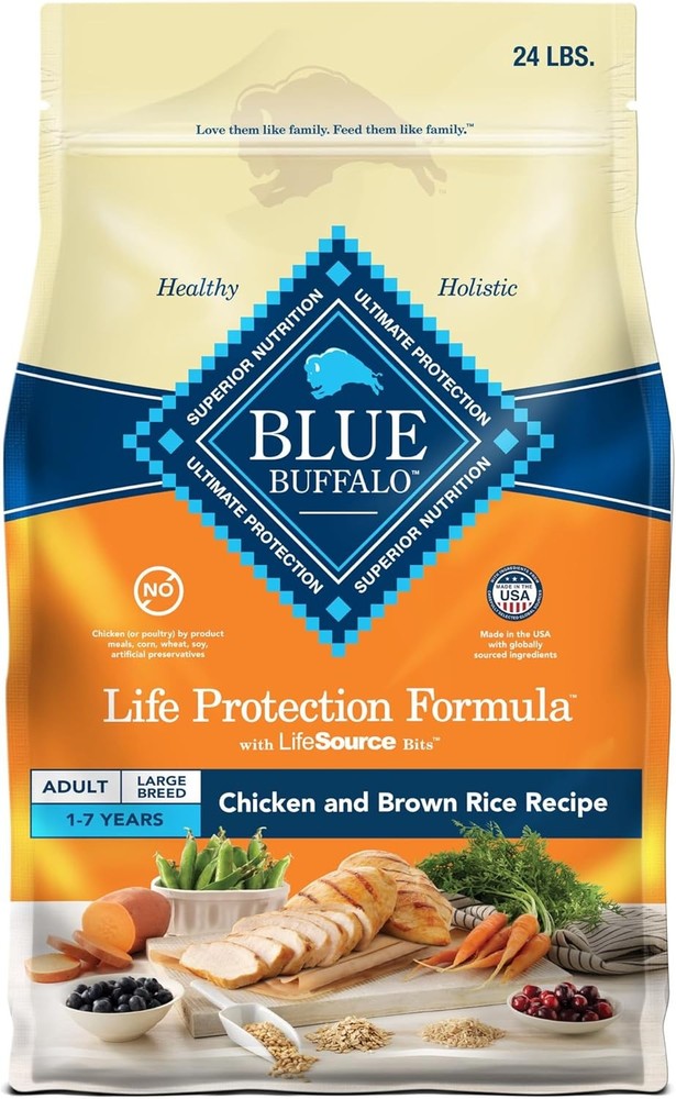 Blue Buffalo Life Protection Formula Large Breed Adult Dry Dog Food,Promotes Joi