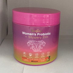 Boqiao Women’s Probiotic + Slippery Elm Pineapple Gummies, Digestive, 60
