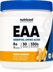 Nutricost EAA Powder 30 Servings (Peach Mango) – Essential Amino Acids