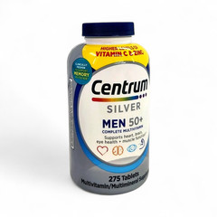 Centrum Silver Multivitamins for Men Over 50 Supplement Tablets, 275 Count