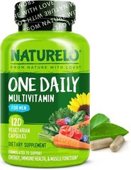 Men’s Energy & Immune Support – 120 Multivitamin Capsules with Whole Foods