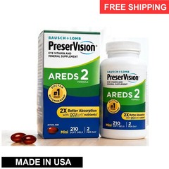 PreserVision AREDS 2 Eye Vitamins Mini Soft Gels 210 Ct – Exp–04/2028