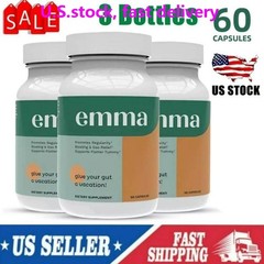 3 Pack Emma Gut Health Supplement 180 Capsules for Bloating Relief & Leaky Gut