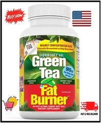 Applied Nutrition Green Tea Fat Burner, Green Tea Extract & Caffeine, 90 Sgels